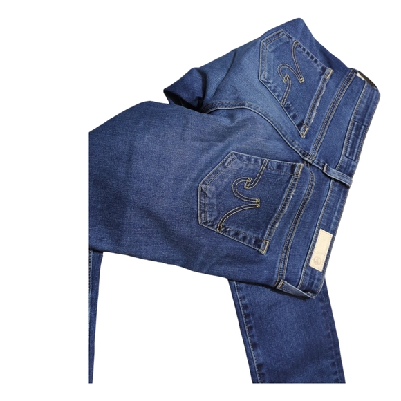 AG Adriano Goldschmied size 24 R color blue jeans the leggings ankle super skinn - Picture 3 of 6